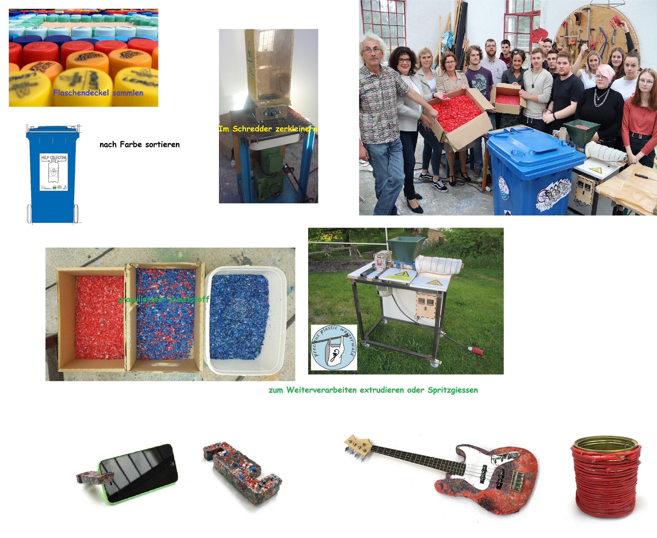 PreciousPlasticWesterWald – Recycle houshold plastic in every community - Picture